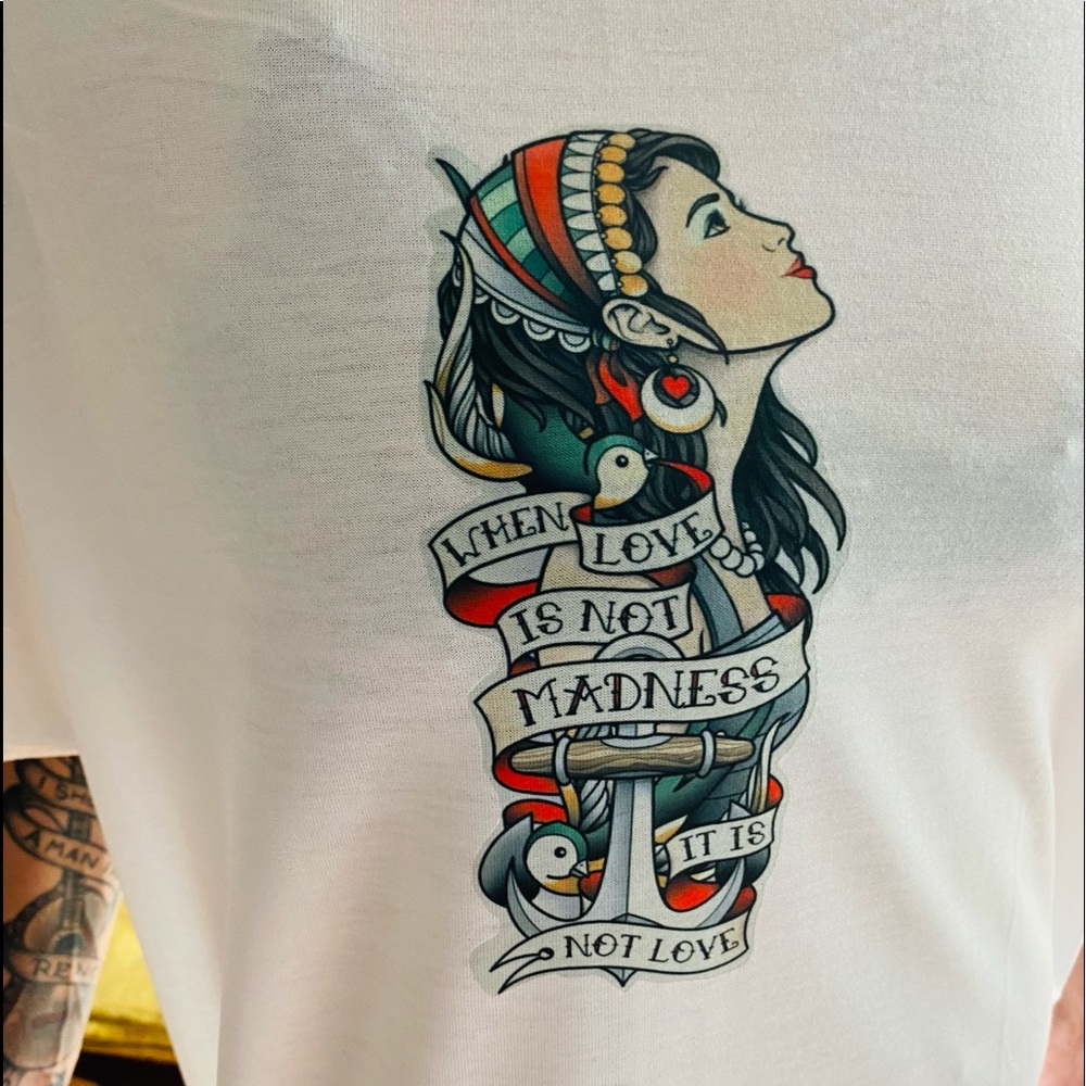 New Ed Hardy When Love Is Not Madness T-Shirt